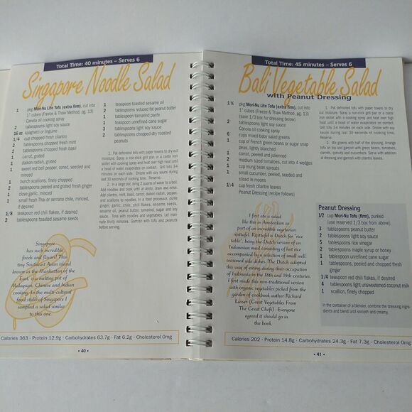 ART OF TOFU Celebrated Vegetarian Recipes from Around World by Richmond Vtg 1997 - Picture 6 of 14